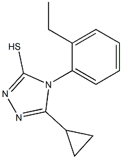 5-cyclopropyl-4-(2-ethylphenyl)-4H-1,2,4-triazole-3-thiol 结构式