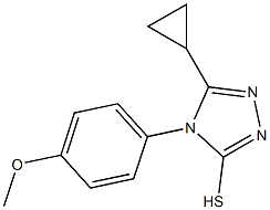 5-cyclopropyl-4-(4-methoxyphenyl)-4H-1,2,4-triazole-3-thiol 结构式