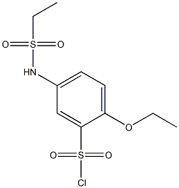 5-ethanesulfonamido-2-ethoxybenzene-1-sulfonyl chloride 结构式