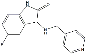 5-fluoro-3-[(pyridin-4-ylmethyl)amino]-2,3-dihydro-1H-indol-2-one 结构式