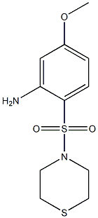 5-methoxy-2-(thiomorpholine-4-sulfonyl)aniline 结构式