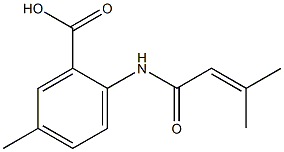 5-methyl-2-(3-methylbut-2-enamido)benzoic acid 结构式