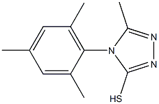 5-methyl-4-(2,4,6-trimethylphenyl)-4H-1,2,4-triazole-3-thiol 结构式