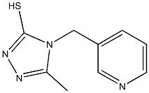 5-methyl-4-(pyridin-3-ylmethyl)-4H-1,2,4-triazole-3-thiol 结构式