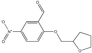 5-nitro-2-(oxolan-2-ylmethoxy)benzaldehyde 结构式