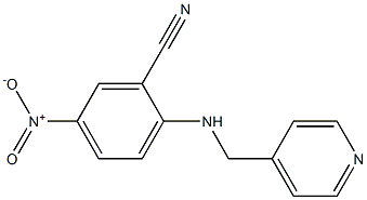 5-nitro-2-[(pyridin-4-ylmethyl)amino]benzonitrile 结构式