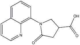 5-oxo-1-(quinolin-8-yl)pyrrolidine-3-carboxylic acid 结构式