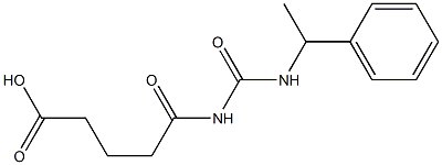 5-oxo-5-{[(1-phenylethyl)carbamoyl]amino}pentanoic acid 结构式