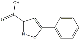 5-phenyl-1,2-oxazole-3-carboxylic acid 结构式