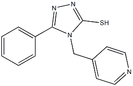 5-phenyl-4-(pyridin-4-ylmethyl)-4H-1,2,4-triazole-3-thiol 结构式