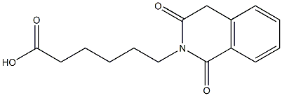 6-(1,3-dioxo-1,2,3,4-tetrahydroisoquinolin-2-yl)hexanoic acid 结构式