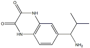 6-(1-amino-2-methylpropyl)-1,2,3,4-tetrahydroquinoxaline-2,3-dione 结构式