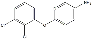 6-(2,3-dichlorophenoxy)pyridin-3-amine 结构式