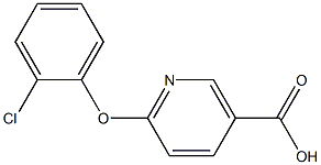 6-(2-chlorophenoxy)nicotinic acid 结构式