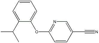 6-(2-isopropylphenoxy)nicotinonitrile 结构式