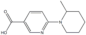 6-(2-methylpiperidin-1-yl)nicotinic acid 结构式
