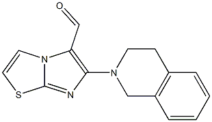 6-(3,4-dihydroisoquinolin-2(1H)-yl)imidazo[2,1-b][1,3]thiazole-5-carbaldehyde 结构式