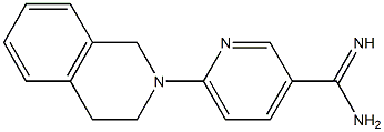 6-(3,4-dihydroisoquinolin-2(1H)-yl)pyridine-3-carboximidamide 结构式