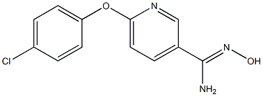 6-(4-chlorophenoxy)-N'-hydroxypyridine-3-carboximidamide 结构式