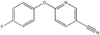 6-(4-fluorophenoxy)nicotinonitrile 结构式