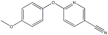 6-(4-methoxyphenoxy)nicotinonitrile 结构式