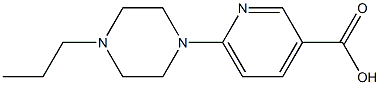 6-(4-propylpiperazin-1-yl)pyridine-3-carboxylic acid 结构式