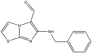 6-(benzylamino)imidazo[2,1-b][1,3]thiazole-5-carbaldehyde 结构式