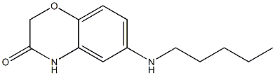 6-(pentylamino)-3,4-dihydro-2H-1,4-benzoxazin-3-one 结构式