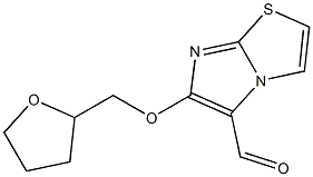 6-(tetrahydrofuran-2-ylmethoxy)imidazo[2,1-b][1,3]thiazole-5-carbaldehyde 结构式