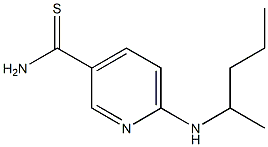 6-[(1-methylbutyl)amino]pyridine-3-carbothioamide 结构式