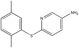 6-[(2,5-dimethylphenyl)sulfanyl]pyridin-3-amine 结构式