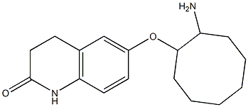 6-[(2-aminocyclooctyl)oxy]-3,4-dihydroquinolin-2(1H)-one 结构式