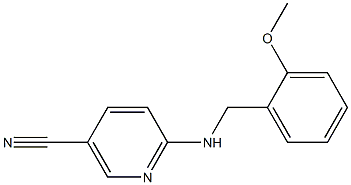 6-[(2-methoxybenzyl)amino]nicotinonitrile 结构式