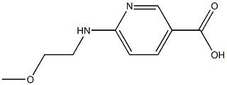 6-[(2-methoxyethyl)amino]pyridine-3-carboxylic acid 结构式