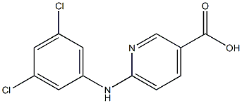 6-[(3,5-dichlorophenyl)amino]pyridine-3-carboxylic acid 结构式