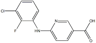 6-[(3-chloro-2-fluorophenyl)amino]pyridine-3-carboxylic acid 结构式