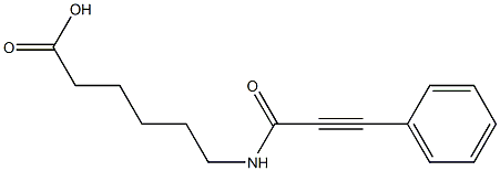 6-[(3-phenylprop-2-ynoyl)amino]hexanoic acid 结构式
