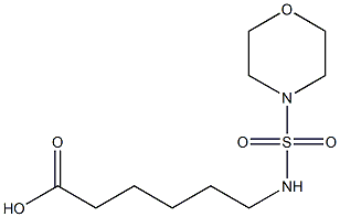 6-[(morpholine-4-sulfonyl)amino]hexanoic acid 结构式