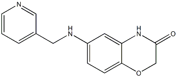 6-[(pyridin-3-ylmethyl)amino]-3,4-dihydro-2H-1,4-benzoxazin-3-one 结构式