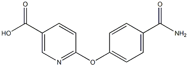 6-[4-(aminocarbonyl)phenoxy]nicotinic acid 结构式