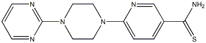 6-[4-(pyrimidin-2-yl)piperazin-1-yl]pyridine-3-carbothioamide 结构式