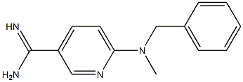 6-[benzyl(methyl)amino]pyridine-3-carboximidamide 结构式