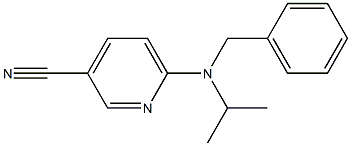 6-[benzyl(propan-2-yl)amino]pyridine-3-carbonitrile 结构式