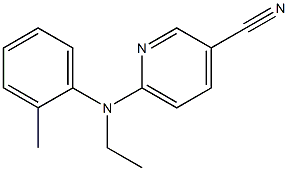 6-[ethyl(2-methylphenyl)amino]pyridine-3-carbonitrile 结构式