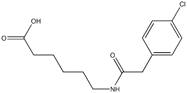 6-{[(4-chlorophenyl)acetyl]amino}hexanoic acid 结构式