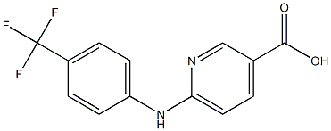 6-{[4-(trifluoromethyl)phenyl]amino}pyridine-3-carboxylic acid 结构式