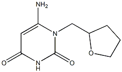 6-amino-1-(oxolan-2-ylmethyl)-1,2,3,4-tetrahydropyrimidine-2,4-dione 结构式