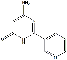 6-amino-2-(pyridin-3-yl)-3,4-dihydropyrimidin-4-one 结构式