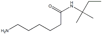 6-amino-N-(1,1-dimethylpropyl)hexanamide 结构式