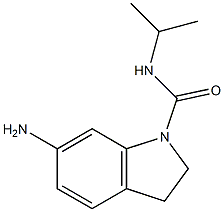 6-amino-N-(propan-2-yl)-2,3-dihydro-1H-indole-1-carboxamide 结构式